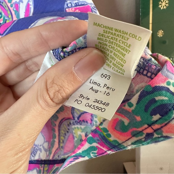LILLY PULITZER purple / pink elephant Play That Trunky Music Bay dress XXS - Picture 7 of 12